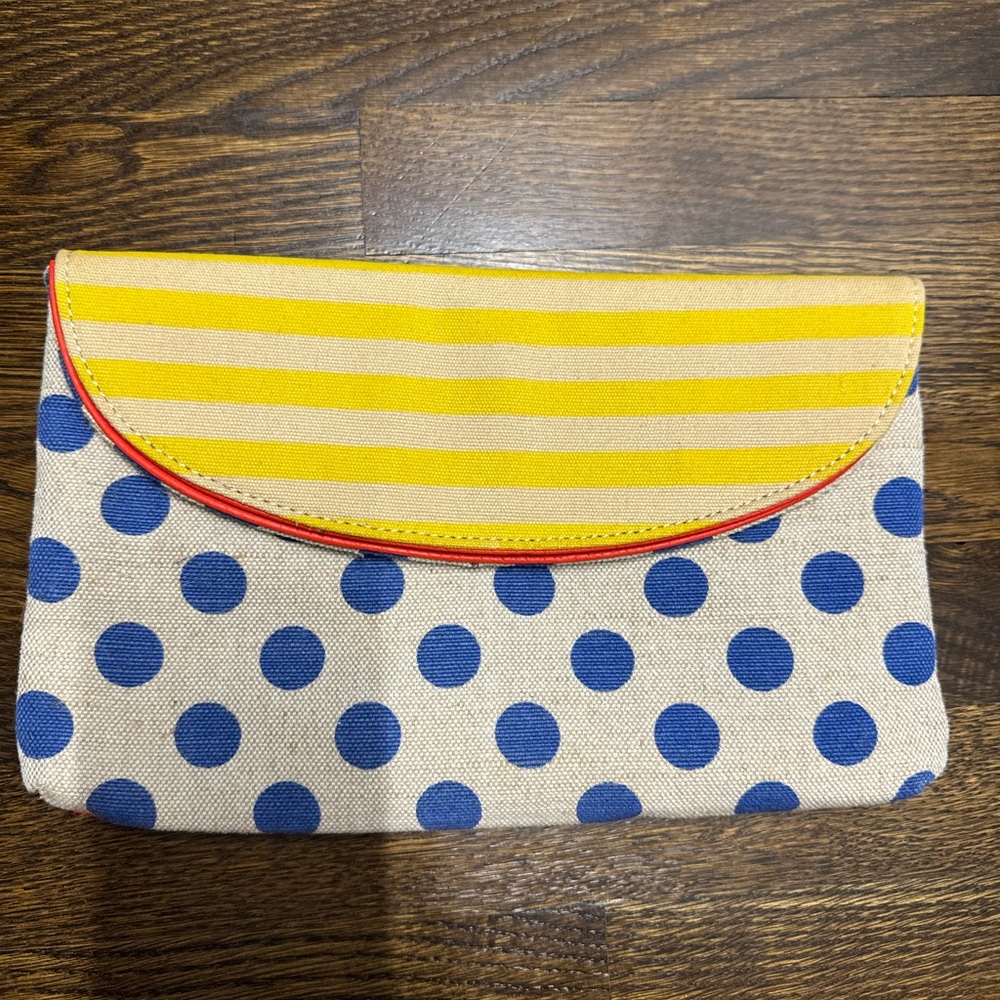 Polka Dot and Striped Clutch, 12’x7’